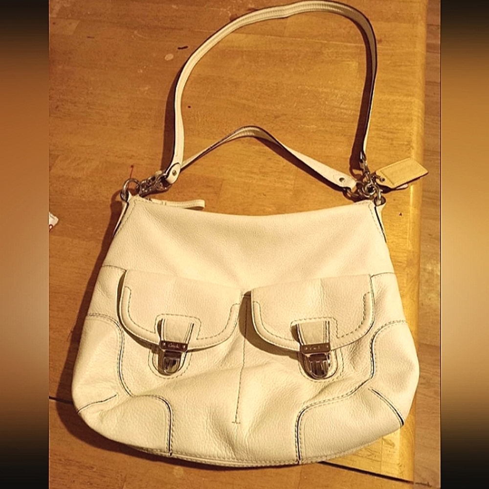 Leather Coach Shoulder Bag